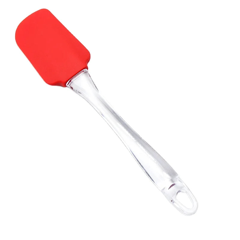 Heat Resistant Kitchen Silicone Spatula with Clear Handle