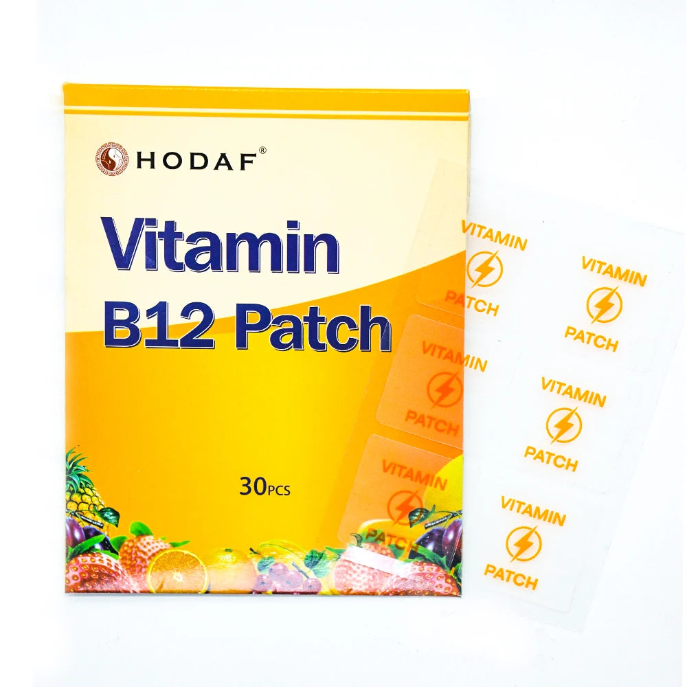 Private Label B12 D3 Vitamin Patch Energy Boost Pads Transdermal Vitamin Supplement Patch for Sale