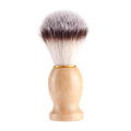 Natural Wood Handle Barber Shaving Brush Soft Synthetic Nylon Bristles Salon-Quality Shaving Brush for Men