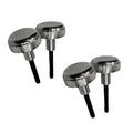 OEM MTC9968 Silver Aluminum Knurled Fuse Box Screws Toolless Thumb Bolts for Defender Under Seat Lid