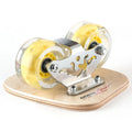 2021 Popular Four Wheel Shining Wheels Teenager Square Yellow Mini Flexible Freeline Skates Drift Skates