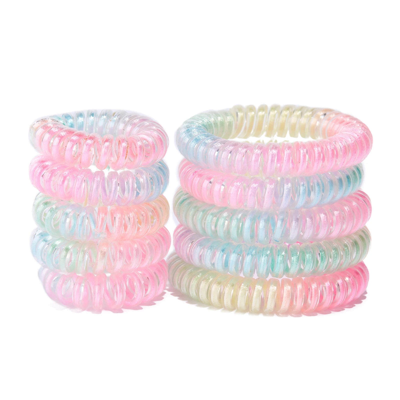 Large Different Style Coil Hair Ties in Bulk Hair Rubber Band Elastic Hair Band Sweet Hair Ties for Women Girls