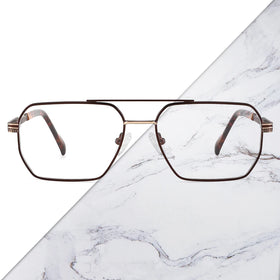 Wenzhou Manufacturer Alloy Eyeglasses Designer Glasses Gafas De Sol Optical Square Geometric Fashionable Women Eyewear OEM