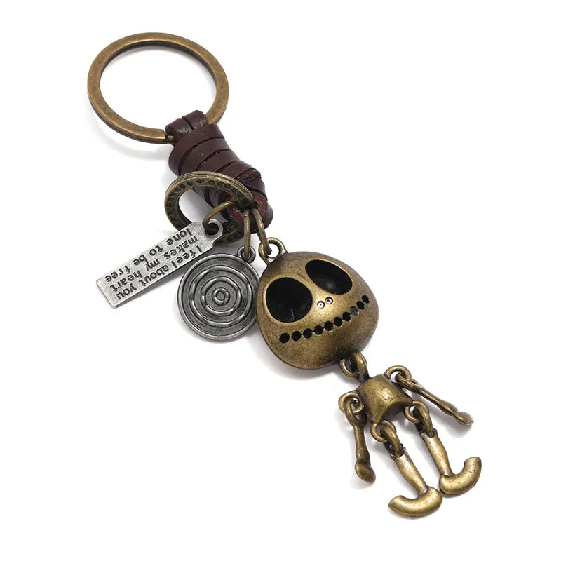 Fashion Jewelry Factory Outlet Sale Vintage Leather Key Ring Men Women Creative Keychain  Personalized Jewelry