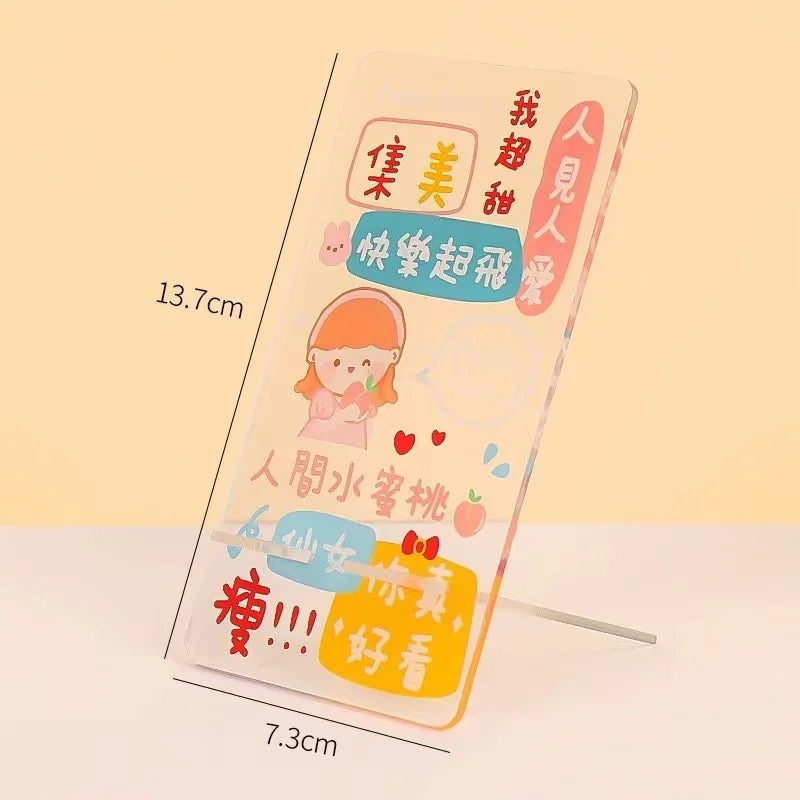 Hengyao Office Home Chargeable Acrylic Phone Stand Acrylic DIY Cell Phone Holder