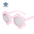 Teenyoun Fashion Cute Children's Colorful Transparent Flower Children's Colorful Jelly Children's 2023 Sun Glasses Sunglasses