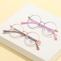 Latest Ready Stock Kids Eyeglasses Metal Frame Promotional Round Teenager Optical Frames