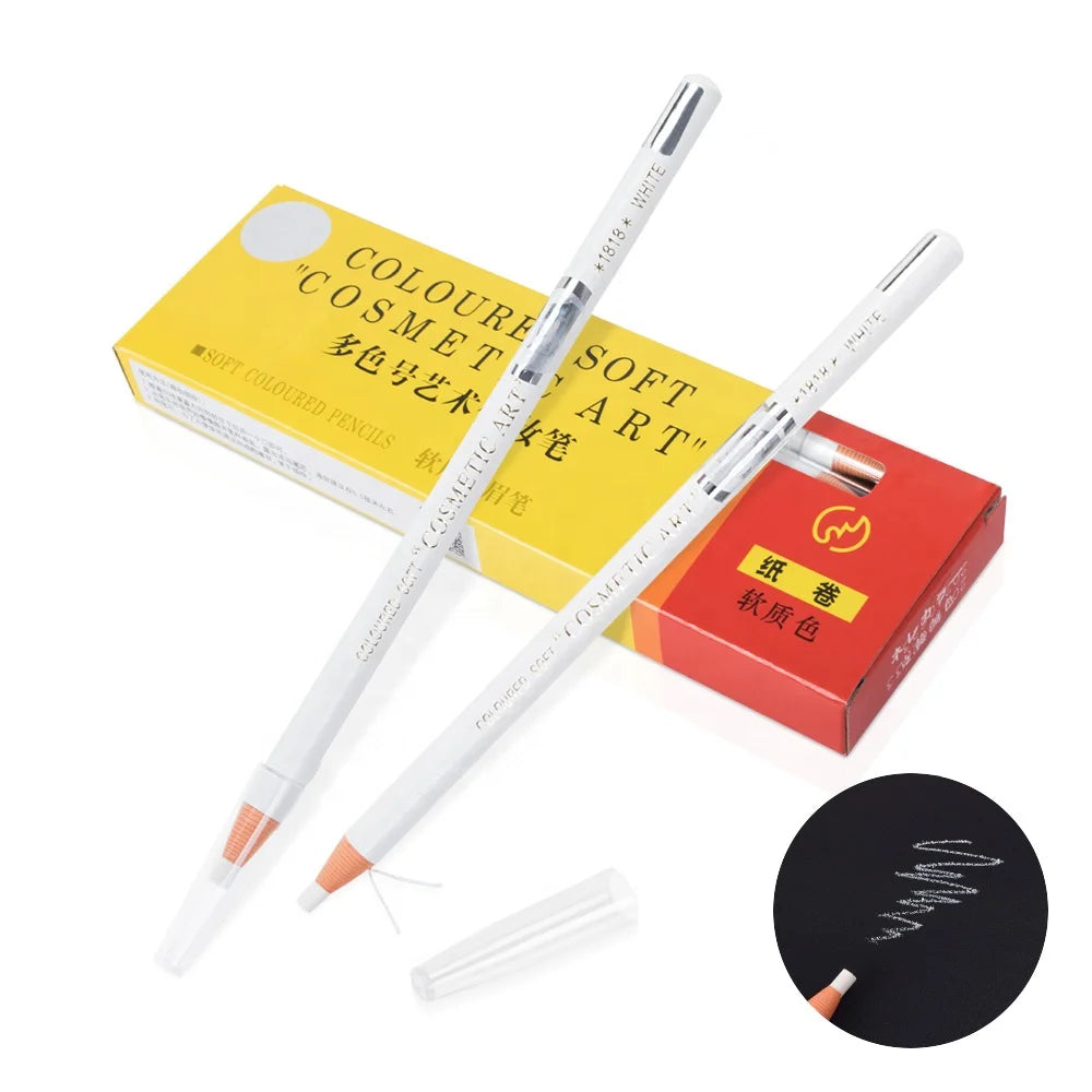 Eyebrow Pencil Beauty Natural Long Lasting Microblading Waterproof Lasting Soft Coloured White Microblading Accessory