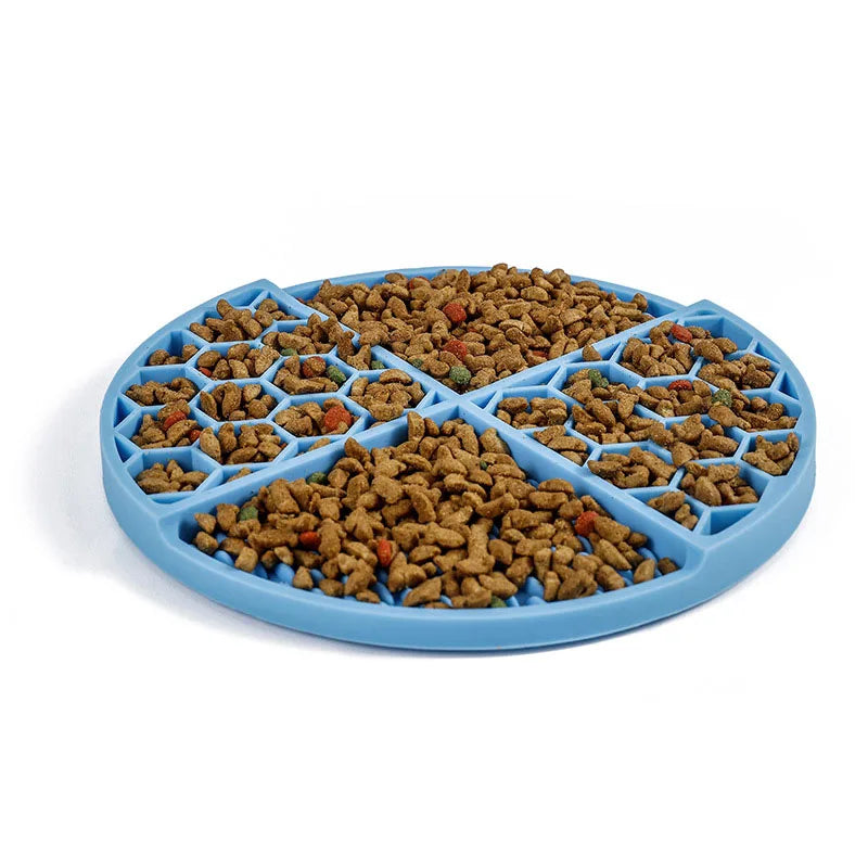 Multicolor Macaron Dog Cat Enrichment Lick Mat Slow Feeding Pad Anti Slip Silicone Lick Mat with Suction Cups Dog Dishes