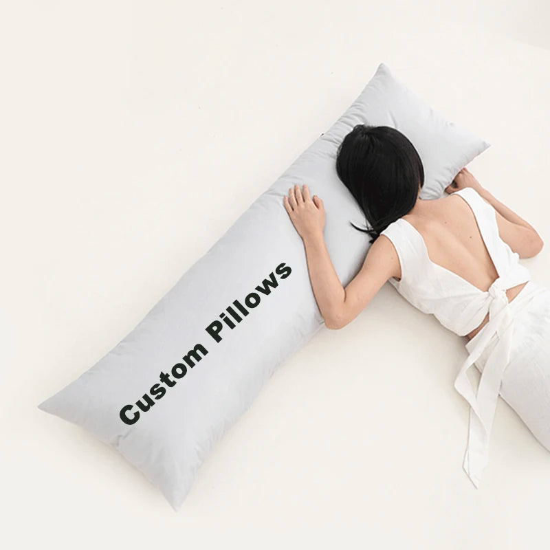Filling Down Alternative pp Cotton Fiber Custom Hotel Decorative Queen Size Bed Throw Pillow case Sleeping Pillow Cushion