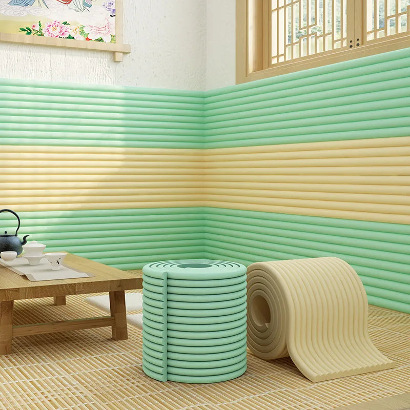 Hot Self Adhesive Kitchen Corner Protector Strip Pillars Wall Edges Windowsills Bed Headboards Soft Waterproof Wall Stickers