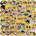 60PCS Not Repeat Cute Yellow Cartoon Emoticon Funny Prank Meme Sticker
