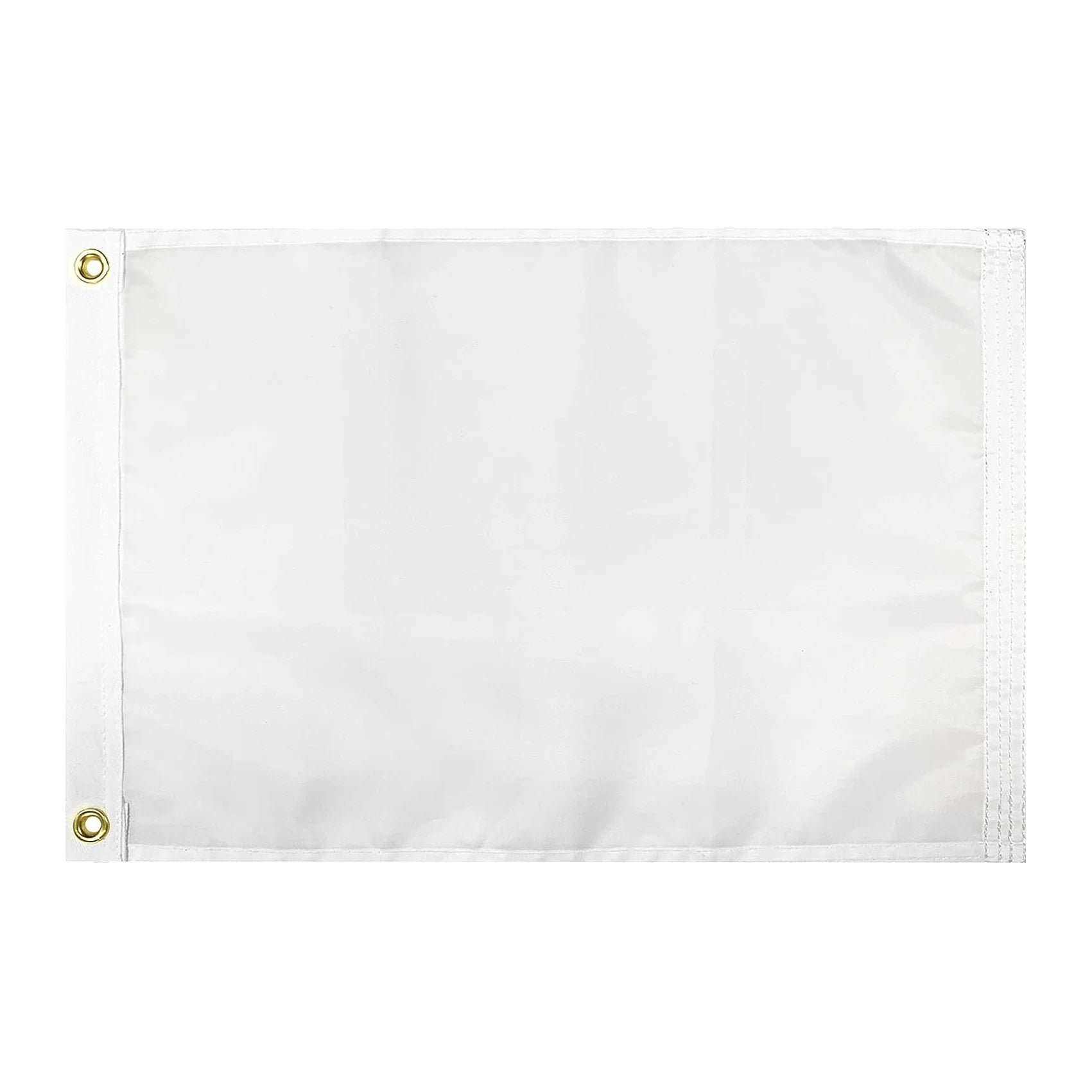 Custom DIY Blank Boat Flag Funny Fishing Yacht Flag with Brass Grommets 12X18 INCHES and 4 Sewn Stripes
