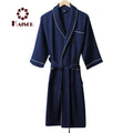 Unisex WallfeCloth Bath Robe 100% Long Staple Cotton Hotel/Spa Classic Shawl Collar Customized Logo (900-1300G) for Men Women