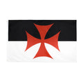 Wholesale Cheap Printed Outdoor 3x5 Fts Polyester EN-71 Certified Roman Catholic Church Banner Knights Templar Flag