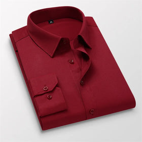 New Men's 40% Cotton Shirt Long Sleeve Trend New Men's Casual Business Shirt Korean Slim Shirt