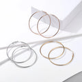 Wholesale Simple Large Hoop Earrings Classic Stainless Steel Jewelry Earrings Gold Hoop Earrings for Unisex