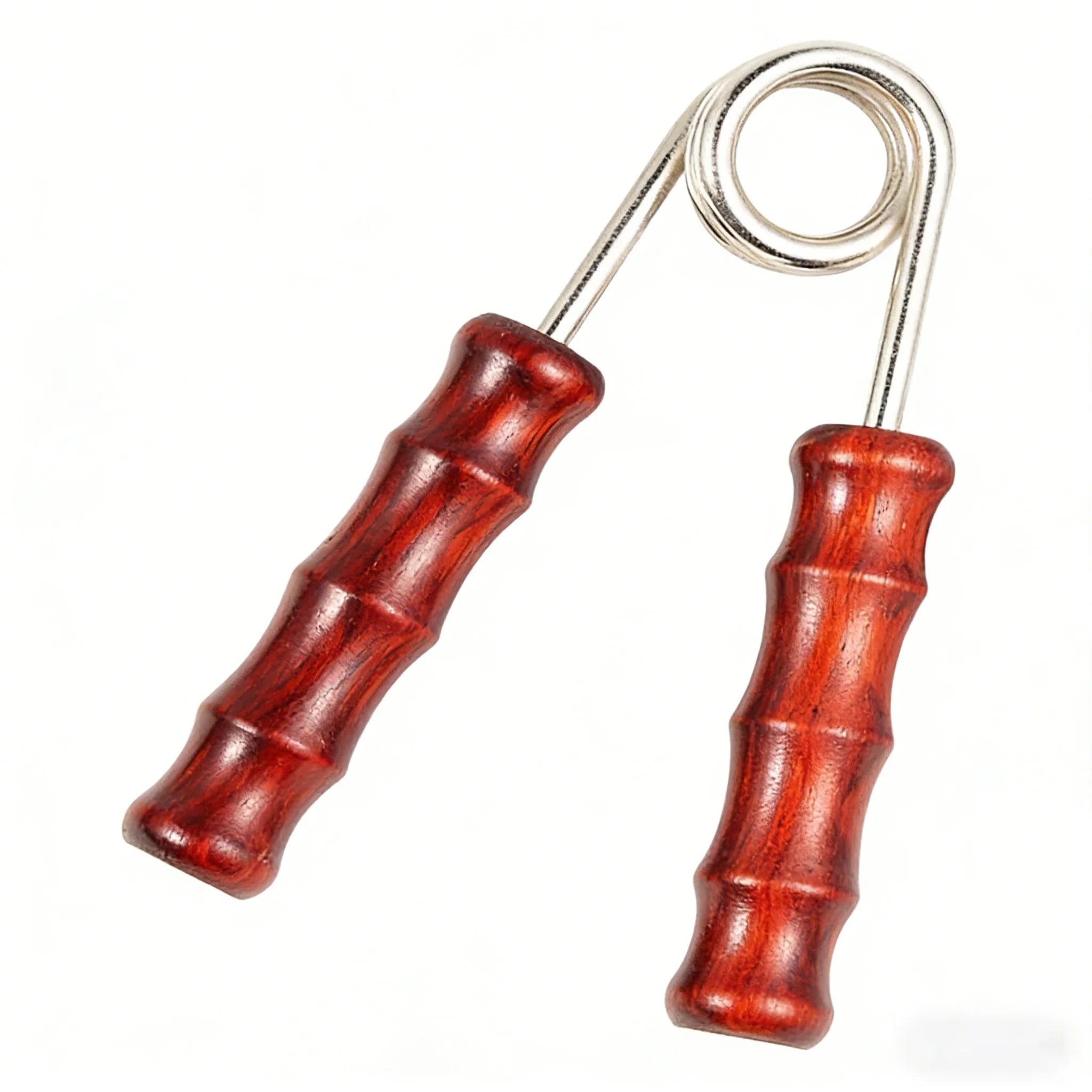 Tailai Single Pack Wooden Hand Grip Strengthener  Natural Wood Handle with Heavy Duty Spring Forearm Exerciser for Home Gym