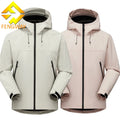 High Quality Custom Men's Waterproof Breathable Windbreaker Spring Outdoor Hiking Coat with Hard Shell Hood