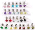 Custom Personalized Jewelry Colorful Zircon Jewelry Dainty Zircon Stud Earring