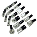 Clear 10ml Nail Polish Bottle 12ml Glass Empty Round Enamel Makeup Sample 3ml 5ml Cuticle Oil Bottle with Brush Sub-Bottling