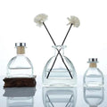 Hot Selling Luxury 50ml 100ml 150ml Empty Diffuser Bottle Art Empty Clear Aroma Oil Reed Diffuser Bottle with Stick and Box