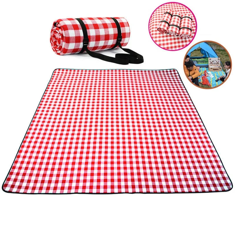 Outdoor Foldable Waterproof Picnic Mat Fashion Thicken Pad Breathable Soft Portable Camping Travel Beach Blanket