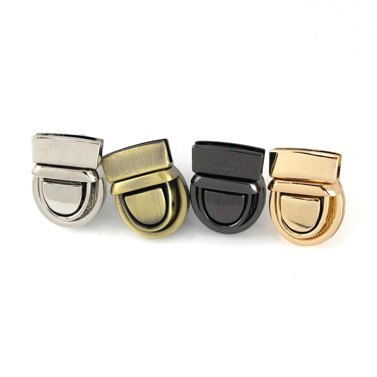 Alloy Press Push Lock Tongue Lock Bag Briefcase Spring Lock Snap Decorative Clasps Closure Leather Craft Hardware Accessory