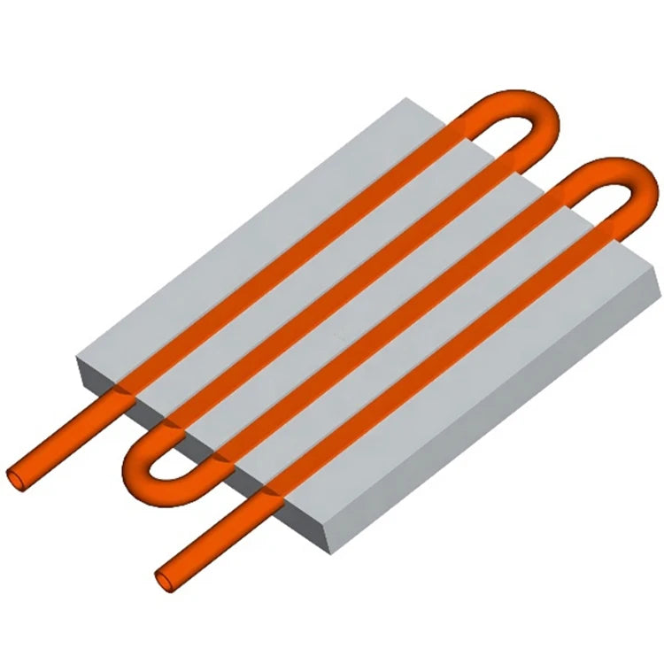 EV Car Battery Cooling System Liquid Cold Plate 6061 Aluminum FSW Friction Stir Welding Flat Surface CNC Milling Copper Drilling