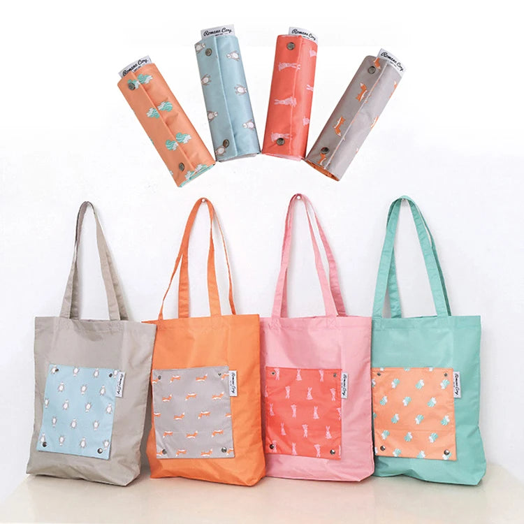 Best Selling Cheap Reusable Polyester Garment Storage Tote Foldable Folding Shopping Bag