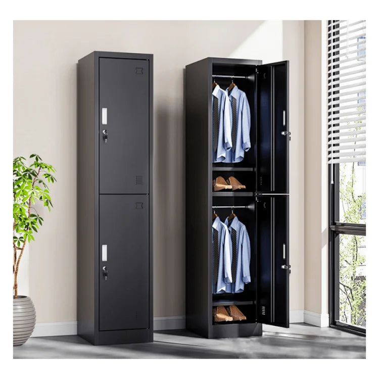 White/grey/black Multiple Color Locker Small Floor Space Cabinet 2 Doors Storage Locker for School Office