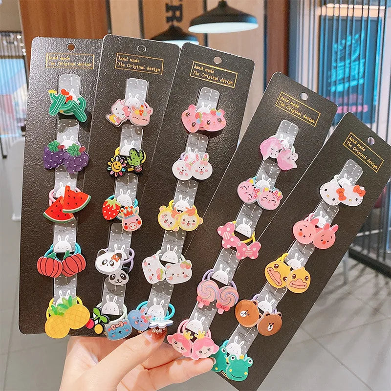 Baby Hair Pricks Elastic Rubber Band Won't Hurt Hair Baby Pulls Trumpet Rubber Band Girl's Headband Children's Headdress