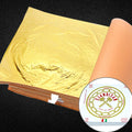 14X14cm 25 Sheets/Booklet Hot Sale #2.5 Imitation Gold Leaf Copper Foil Paper for Home Furniture Wall Ceiling Nail Decorating