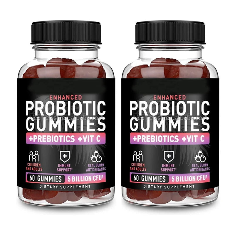 Hot Selling Adults Immune Support And Digestion Private Lebel Gummie Protics For Men Pretic Protic Gummies