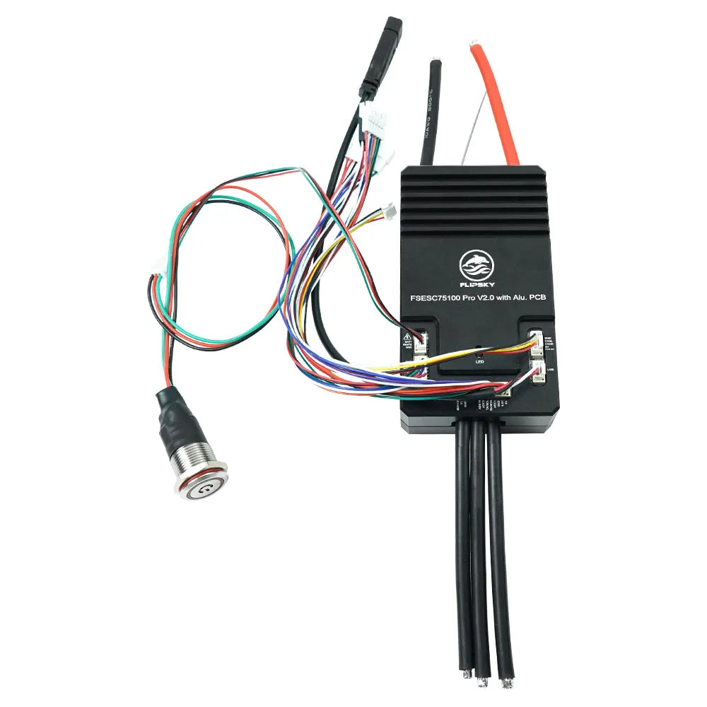 Flipsky High Current 75100 Pro V2.0 With Power Button Based on VESC for Electric Skateboard / Scooter / Ebike Speed Controller