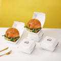 Food Grade Matt Lamination Printed Kraft Paper Folders Box with Sponge Liner Recycled Materials for Burger Sushi Noodles & Sugar