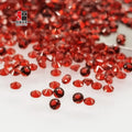 Baifu Jewelry Synthetic Loose Round 1650# Red Nano Gemstones