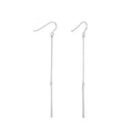 316L Stainless Steel 14K Gold Design 26*1MM Long Pendant Smooth Bar Chain Stud Earrings