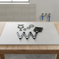 Multi-Functional Collapsible Aluminum Ruler -  Tile Hole Locator Angle Template Tool for Construction DIY
