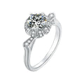 Abiding 925 Sterling Silver Wedding Moissanite Ring 1Ct Moissanite Diamond Fashion Designs Jewelry Women Engagement Ring
