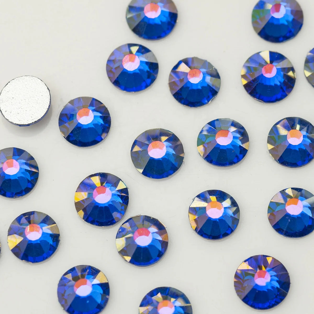 Wholesale Sapphire AB Bulk Loose Rhinestones Flatback Non Hot Fix Rhinestone for  Shirts