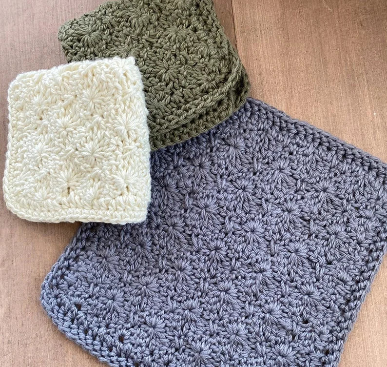 Y-F Cotton Wash Cloth Crochet Knit Eco Dishrag Cleaning Suppliers Cloths Sponges Ecofriendly Dish Cloth