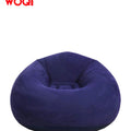 WOQI Beanbag Chair Foldable Flocking Inflatable Sofa  Outdoor Living Room Super Soft Lazy Sofa