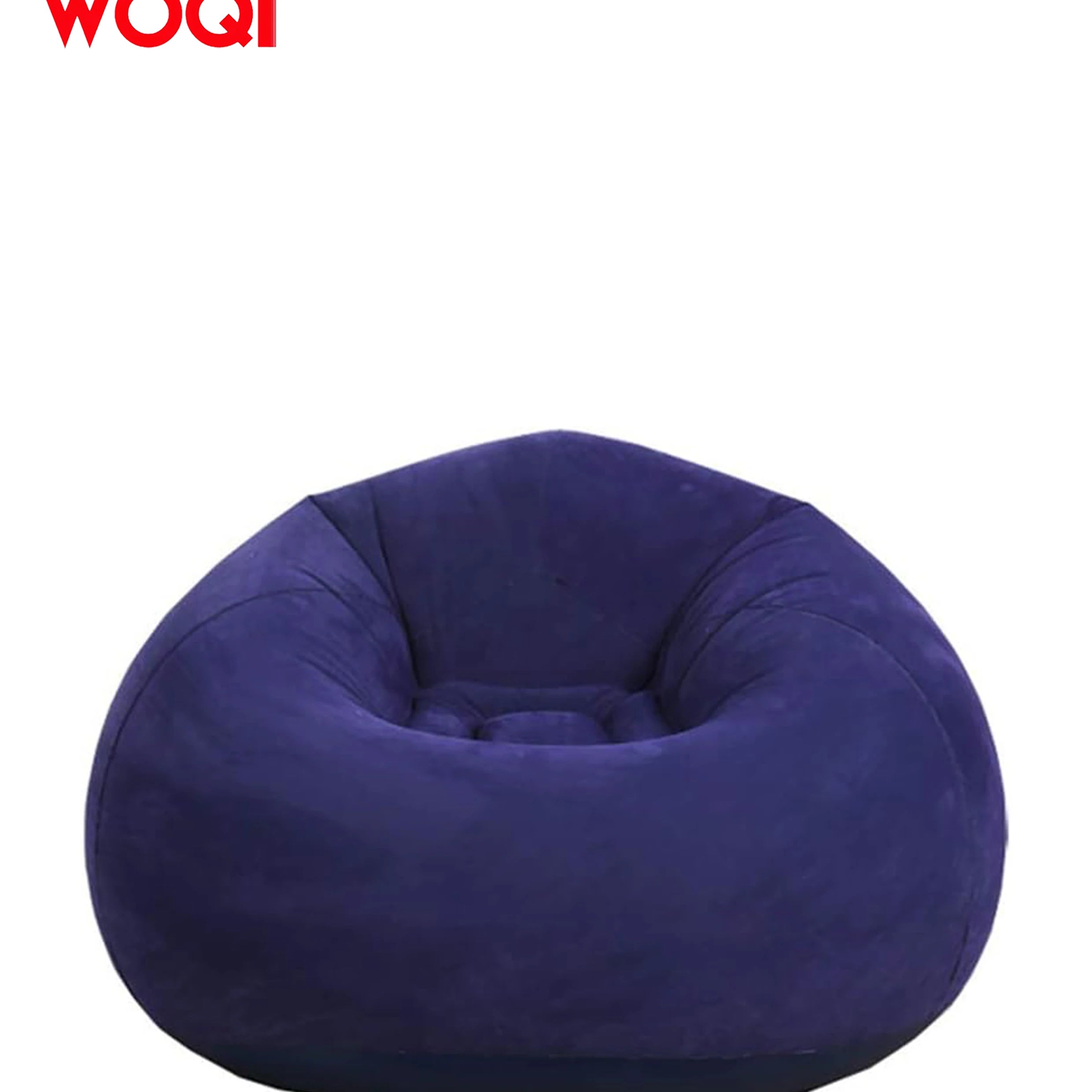 WOQI Beanbag Chair Foldable Flocking Inflatable Sofa  Outdoor Living Room Super Soft Lazy Sofa