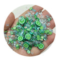 Polymer Clay Green Lime Lemon Slice DIY Crafts Sprinkles Supply Tumbler Shakers Slime Project