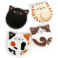 Cute Cat and Dog Head Ceramic Coaster Set Cork Absorbent Drink Pet Animal Custom Sublimation Coasters Holder Blank Mats & Pads