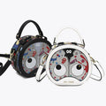 New Fashion Big Eye Design Round Tote Handbag Women Shoulder Bags