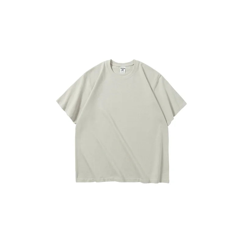280 Grams Heavyweight 100% Cotton Solid Jersey O-Neck Oversize Casual Teens Unisex Blank Breathable Short Sleeve Loose Fit