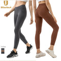 High Waist Yoga Leggings High Elastic Sports Leggings Breathable Butt Lifting Fitness Workout Pants Women With Invisible Pockets