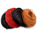5 Meters/Pack Round Leather Cord for Necklace Bracelet Bangle Braided Rope Thong String DIY Jewelry Making Findings